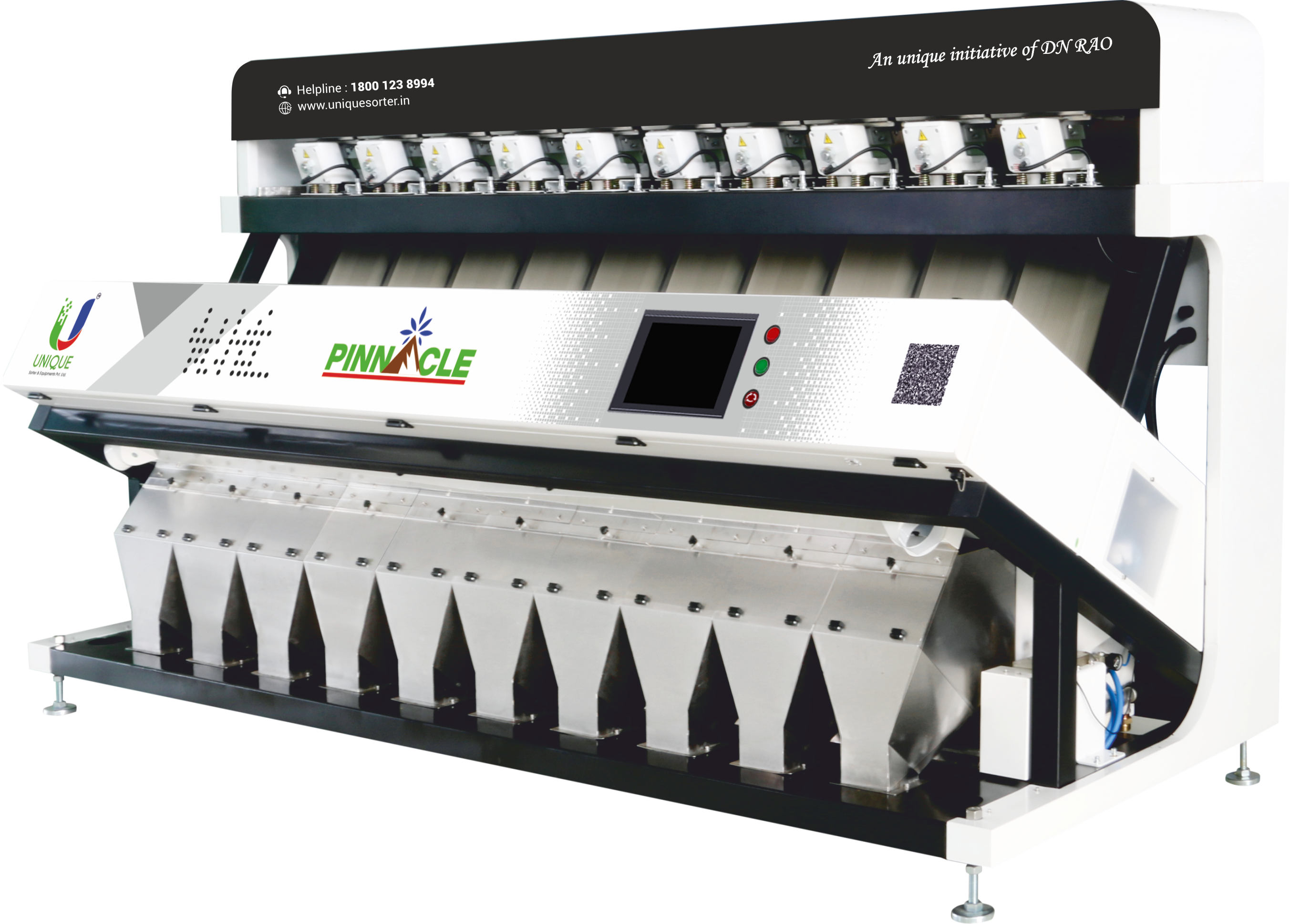 Elevate your sorting processes to new heights with the Pinnacle Series Moth Beans Color Sorter Machine